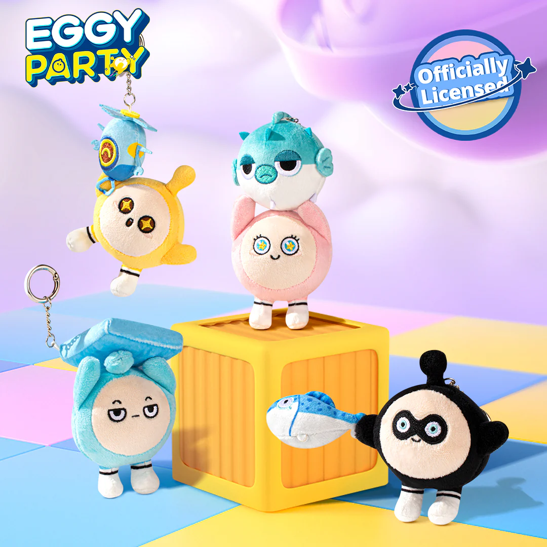 Eggy Party - Pull Reel Plushie Keychain - Image 3