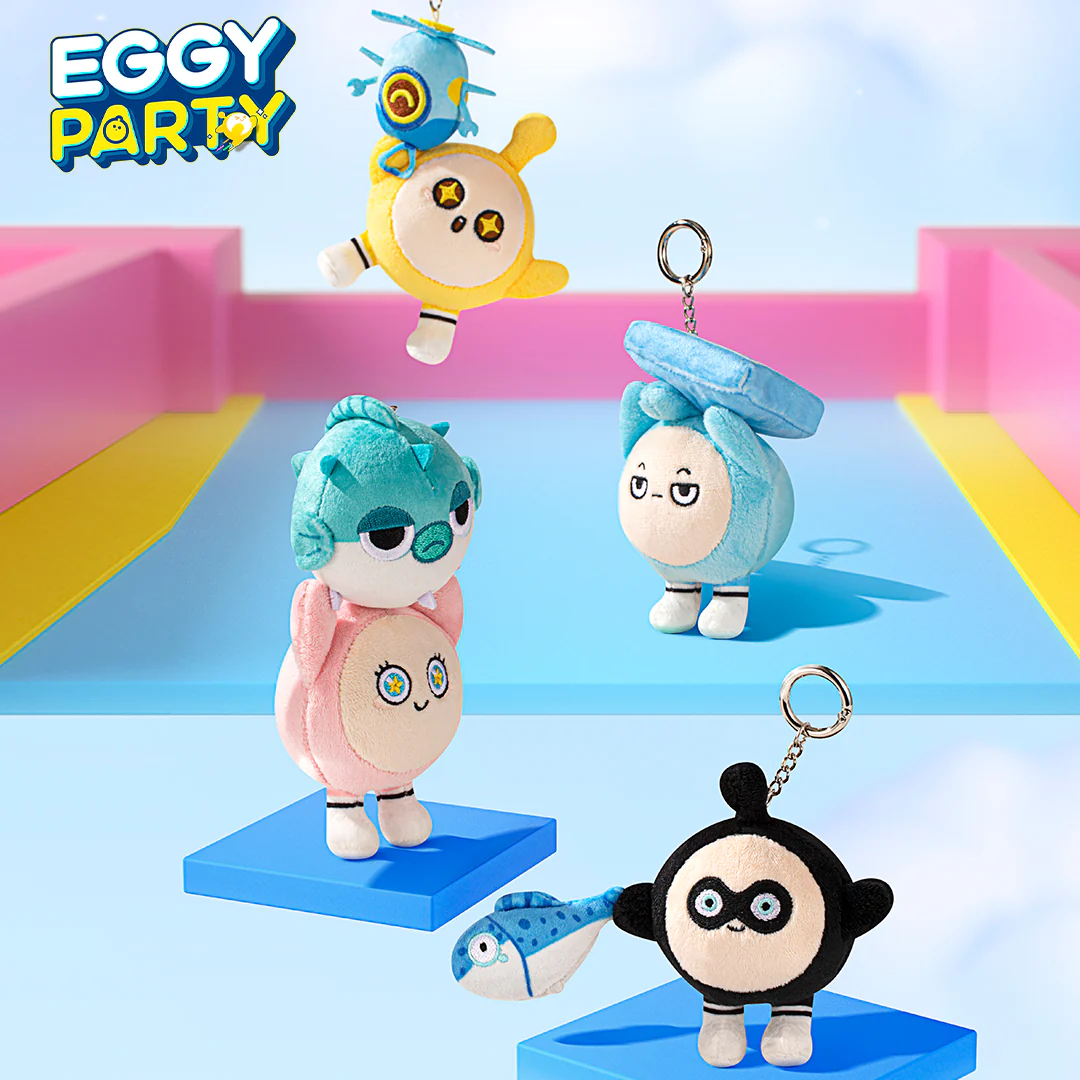 Eggy Party - Pull Reel Plushie Keychain - Image 4