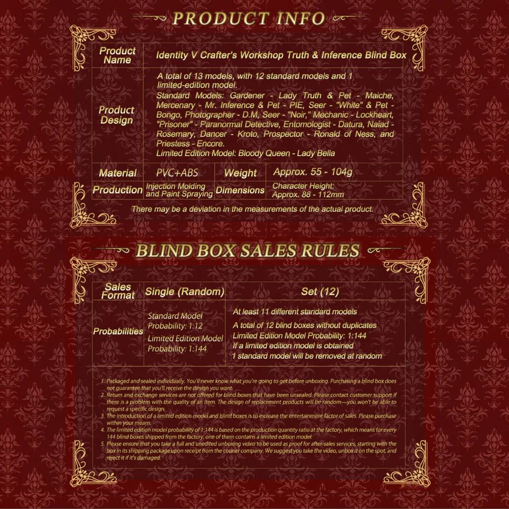 Identity V - Crafter's Workshop Truth & Inference Series Blind Box - Image 7