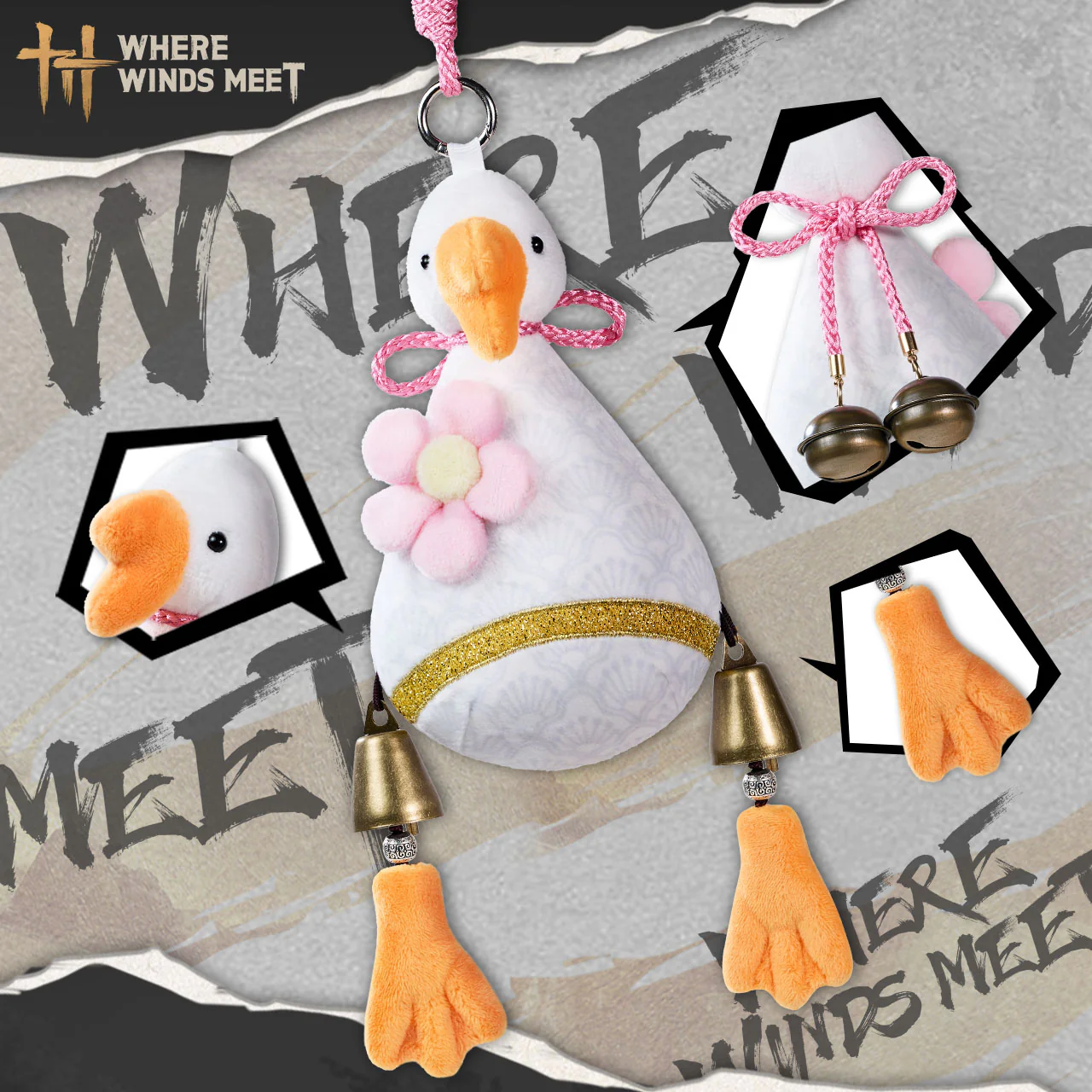 Where Winds Meet - Paddling Goose Bag Charm - Image 3